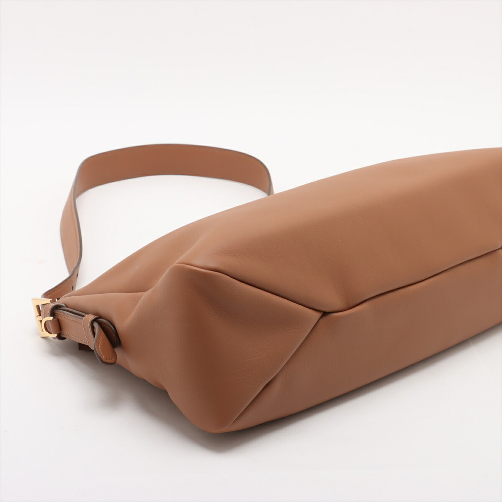 Prada Aime Leather Shoulder Bag Brown - Picture 4 of 8